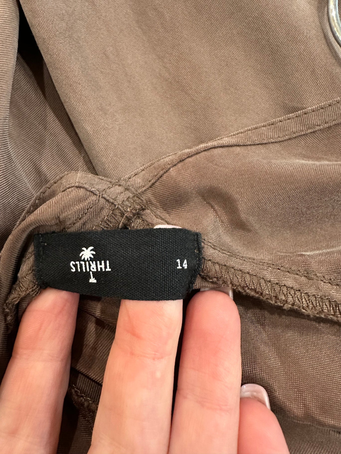 Thrills Dress 14 Brown