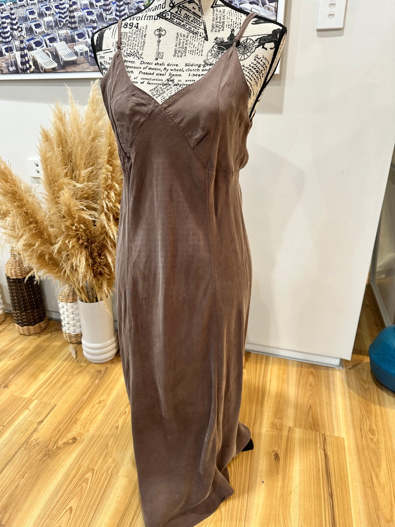 Thrills Dress 14 Brown