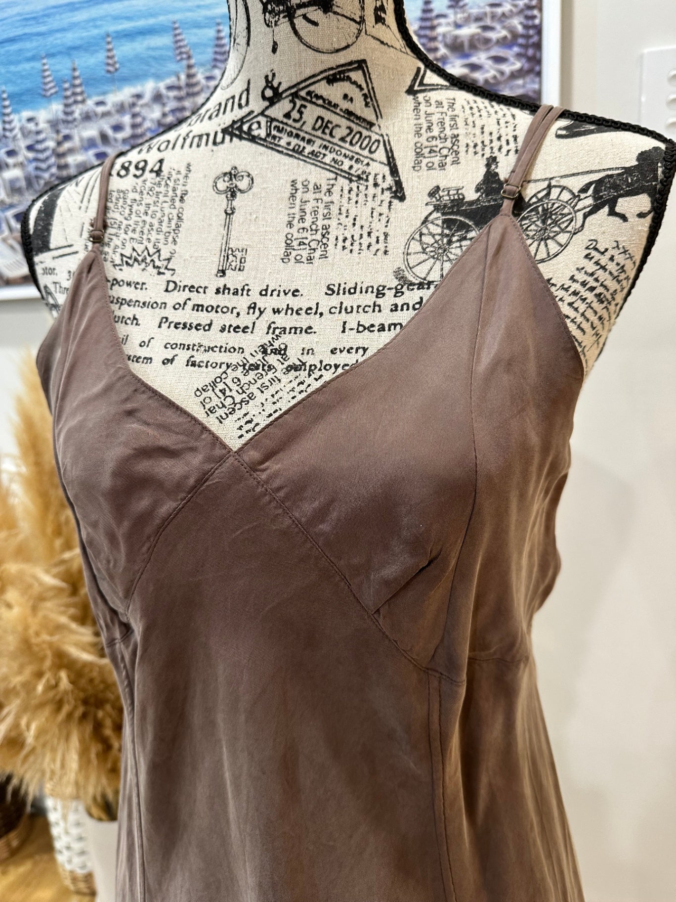 Thrills Dress 14 Brown