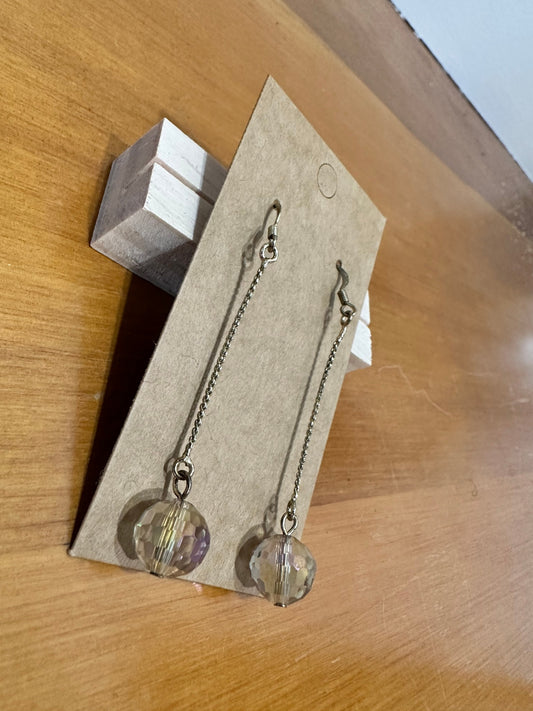 Earrings Silver/Transparent