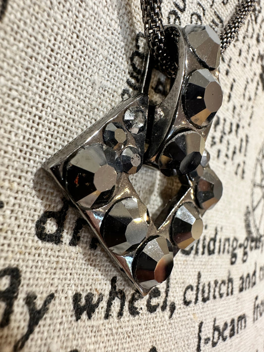 Necklace Black and Silver