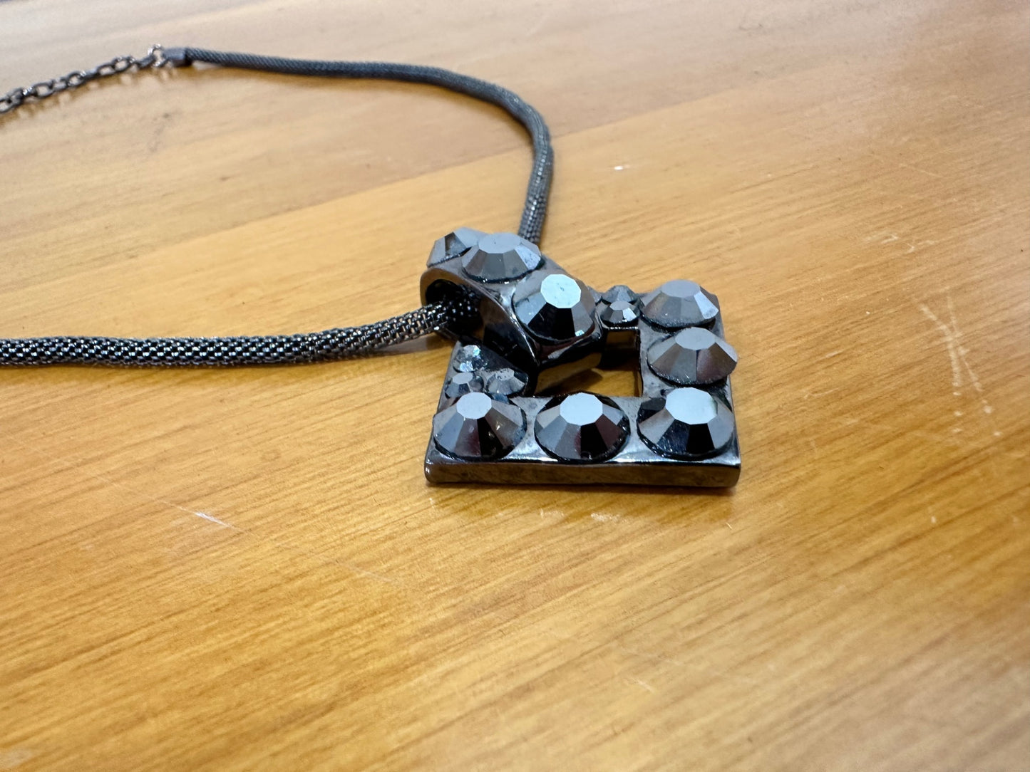 Necklace Black and Silver