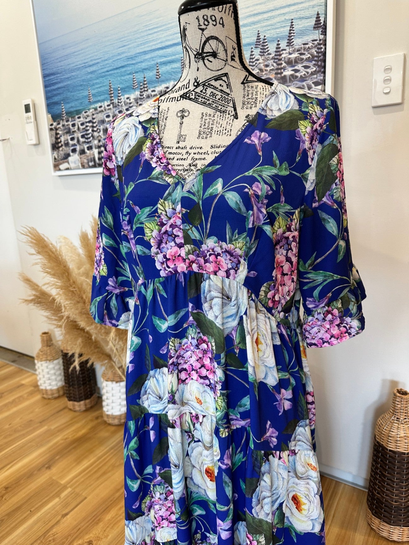 Annah Stretton Maxi Dress Medium Blue