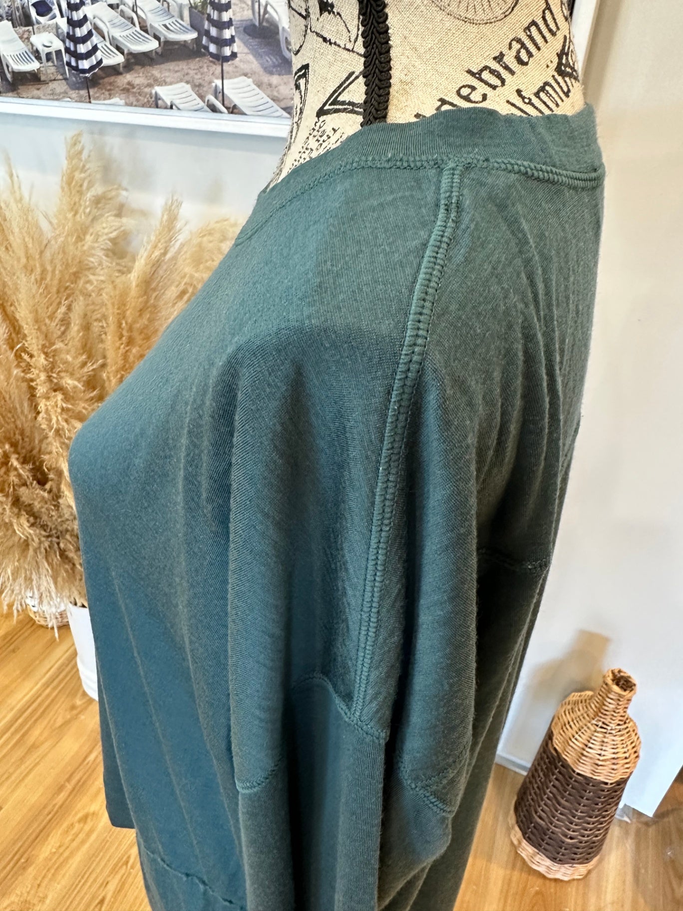 Foil Merino Top Extra Large Teal