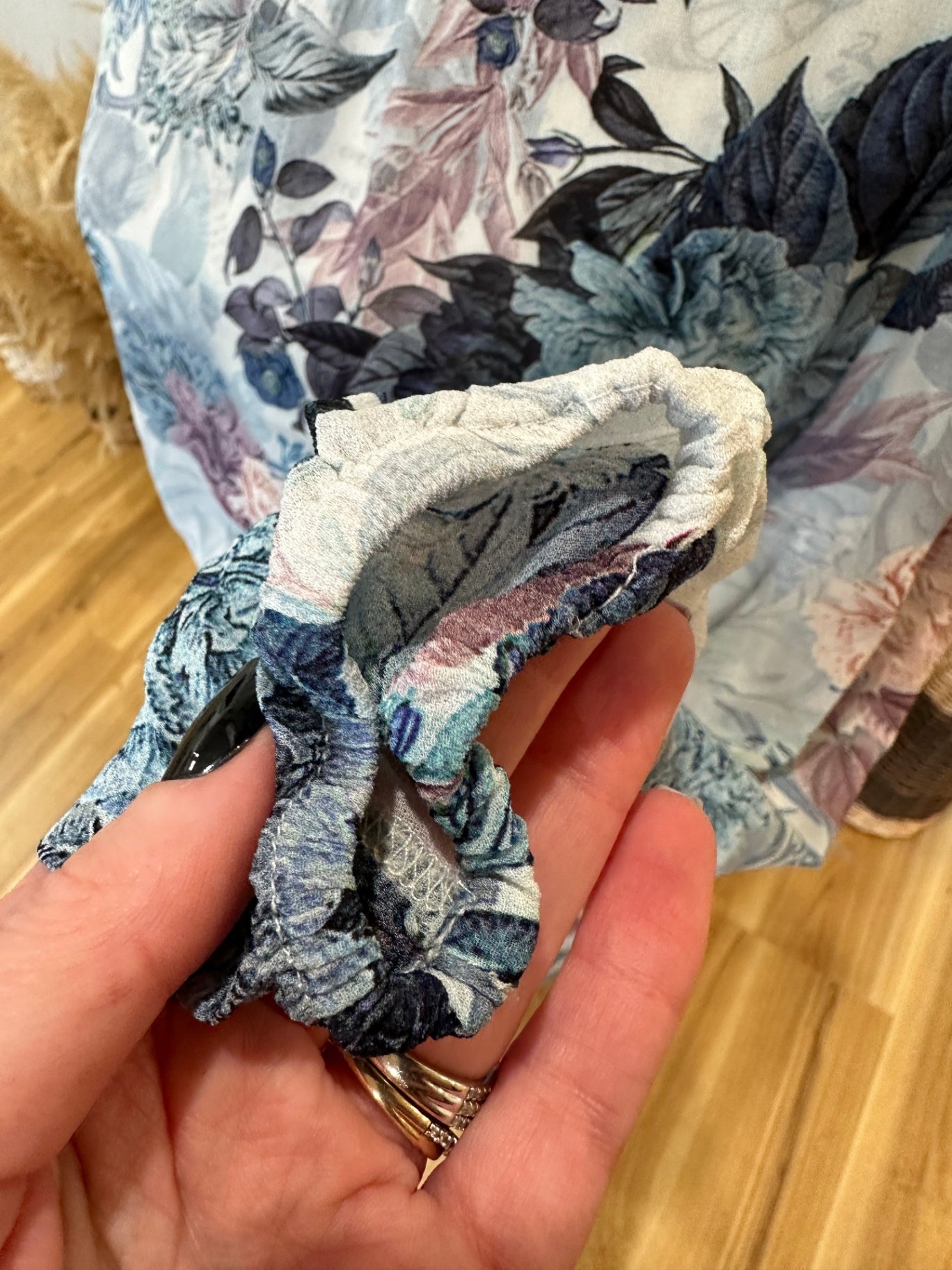 [SALE} Decjuba Dress 10 Pale Blue & Florals