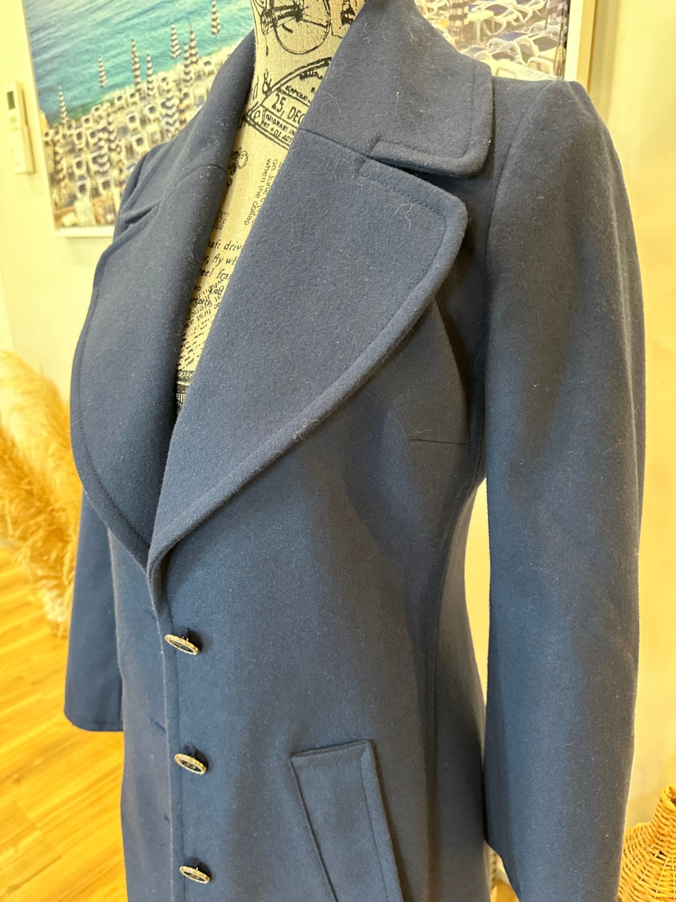 Denny Rose Winter Coat 8 Blue