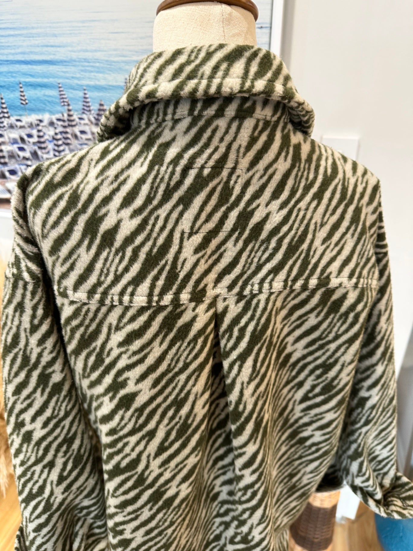 Cotton On Coat Extra Small Beige and Green