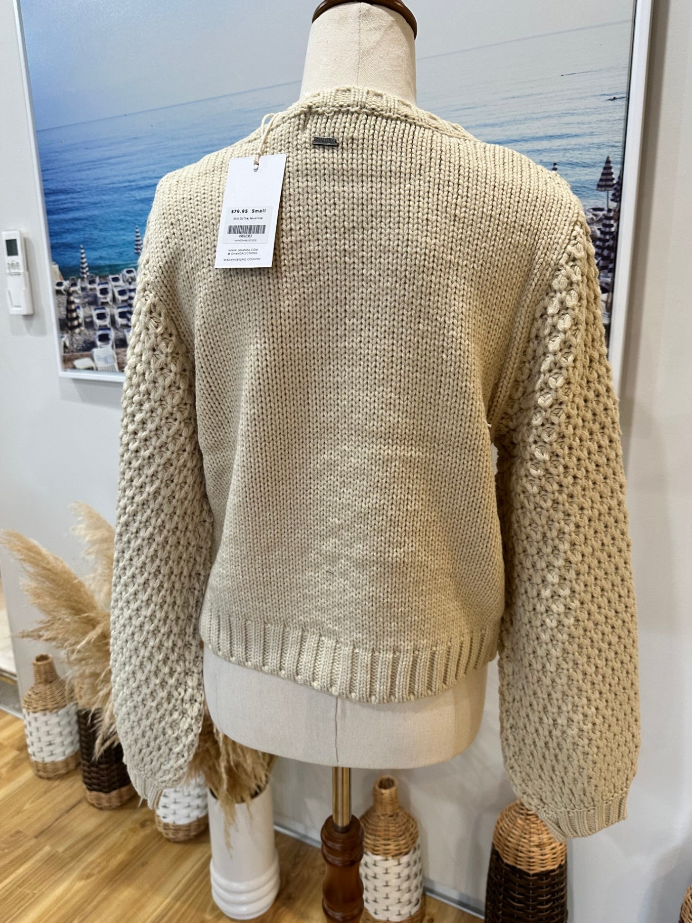 Ghanda Jumper Small Beige