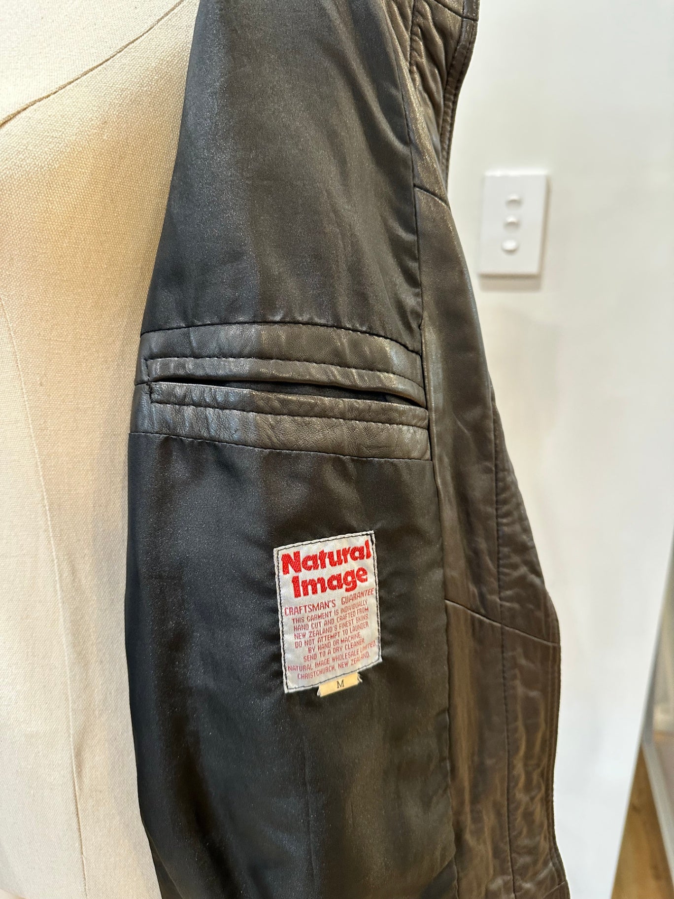 Vintage 80's Jacket -Small / Medium Black
