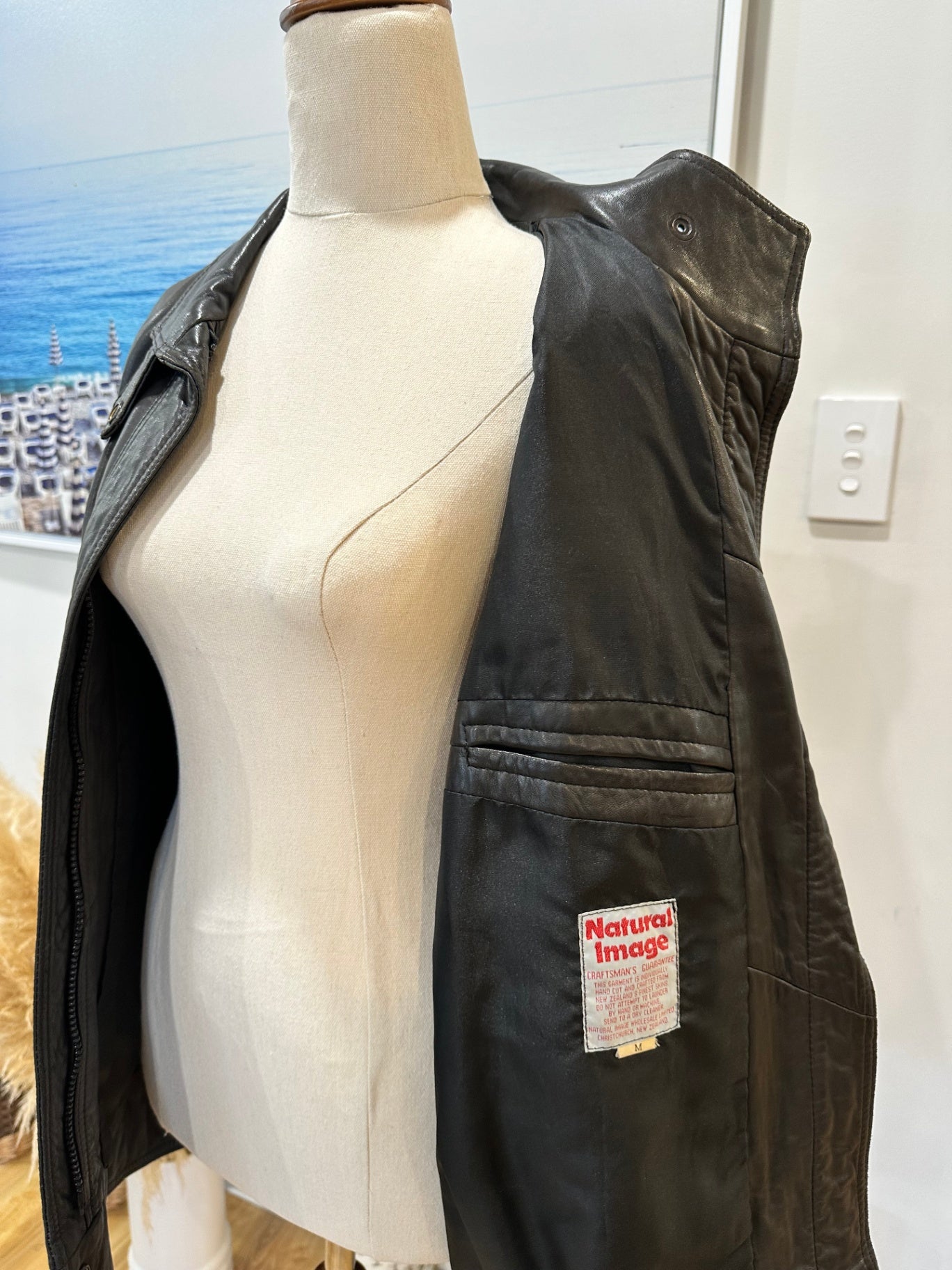 Vintage 80's Jacket -Small / Medium Black