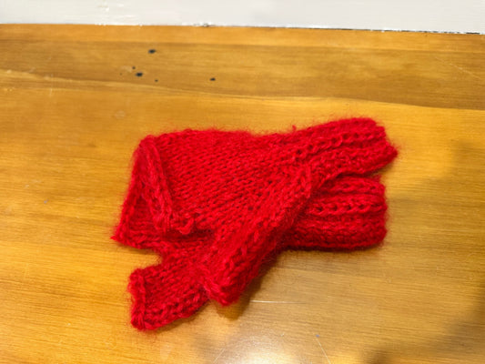 Handmade in New Brighton Mittens Red