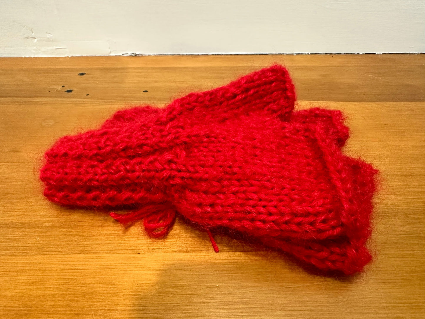 Handmade in New Brighton Mittens Red