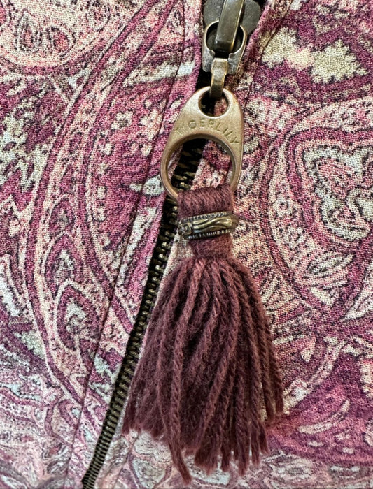 Tigerlily Jacket Small Burgundy