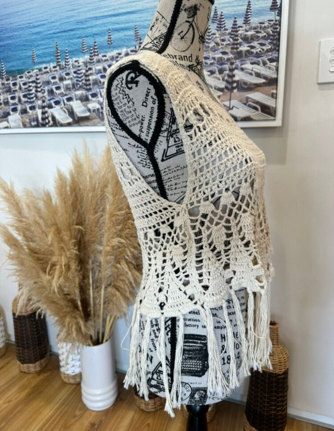 Crochet Inspired - Vest - Small