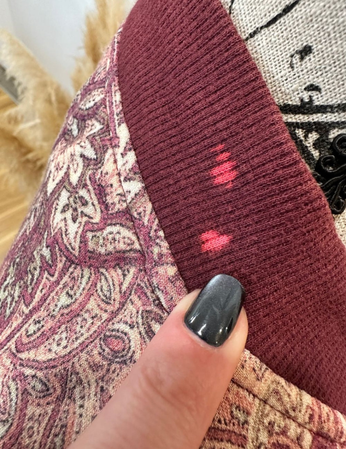 Tigerlily Jacket Small Burgundy