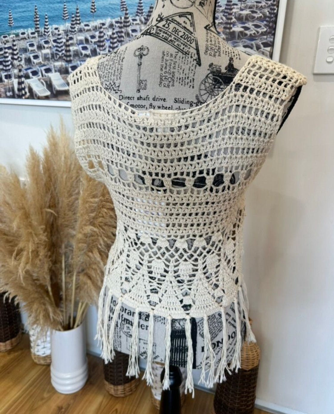 Crochet Inspired - Vest - Small
