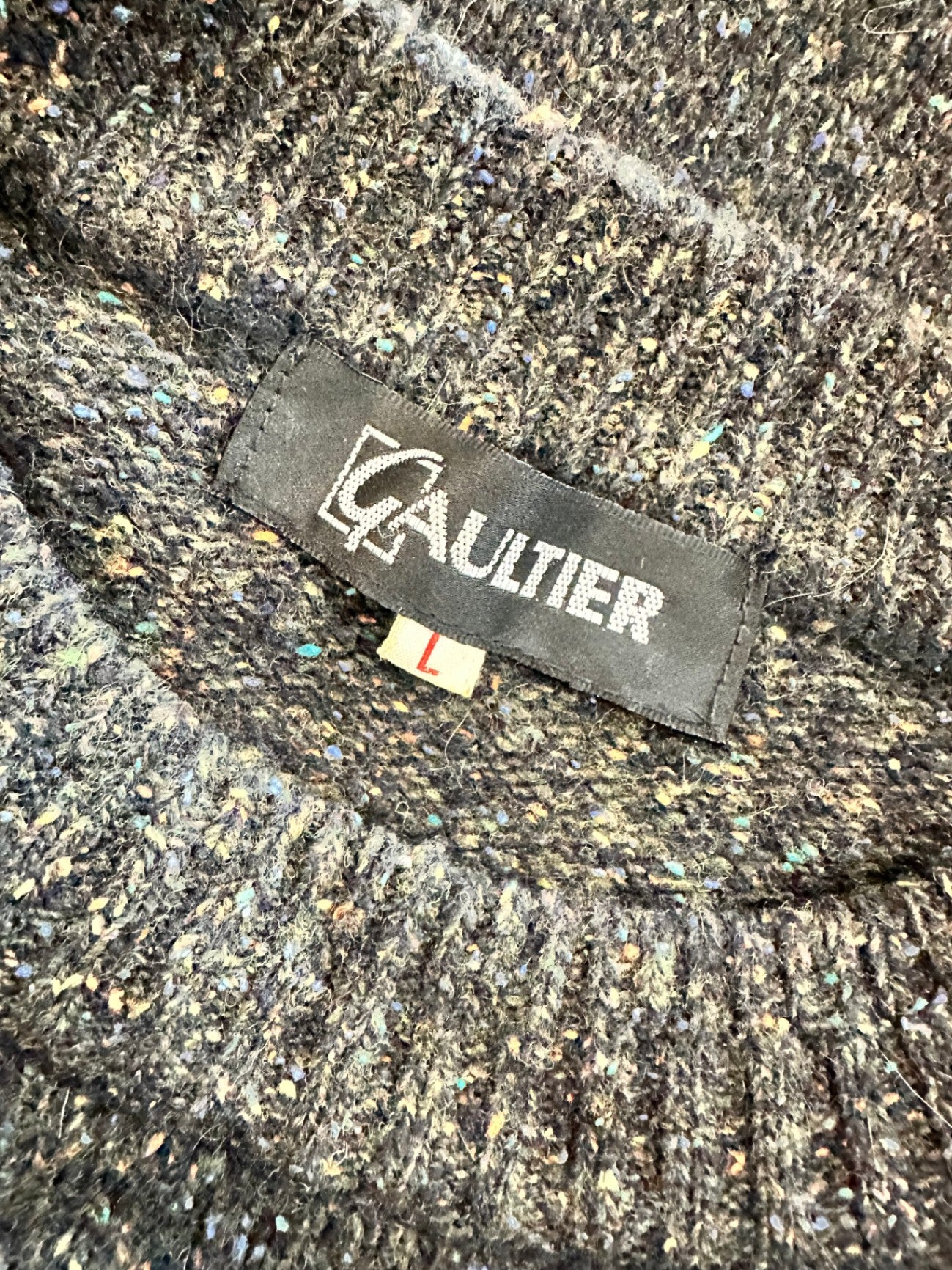 Vintage 90's Gaultier Jumper Medium / Large 85% wool & 15% silk