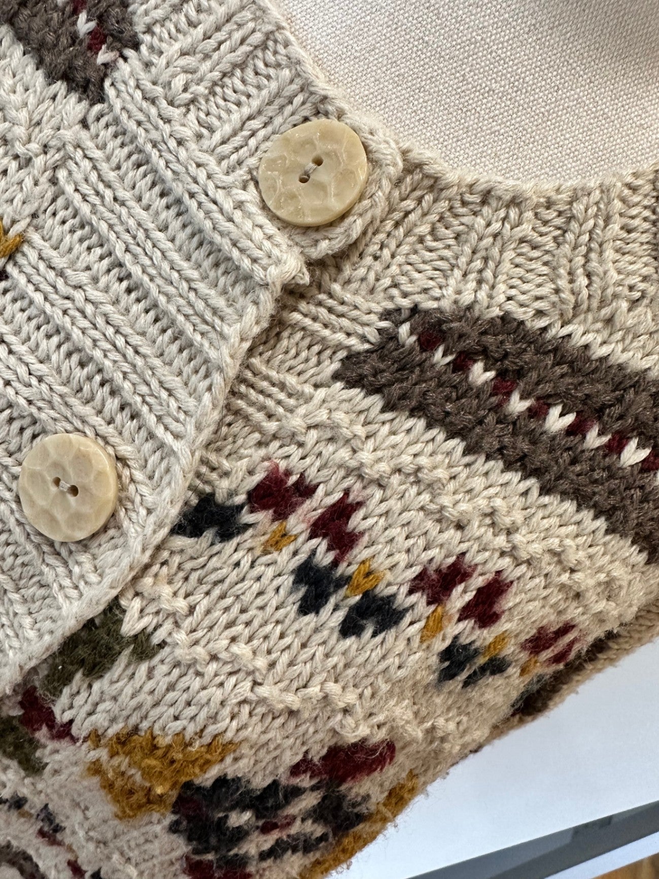 Vintage Cardigan from the 90's - 30% wool