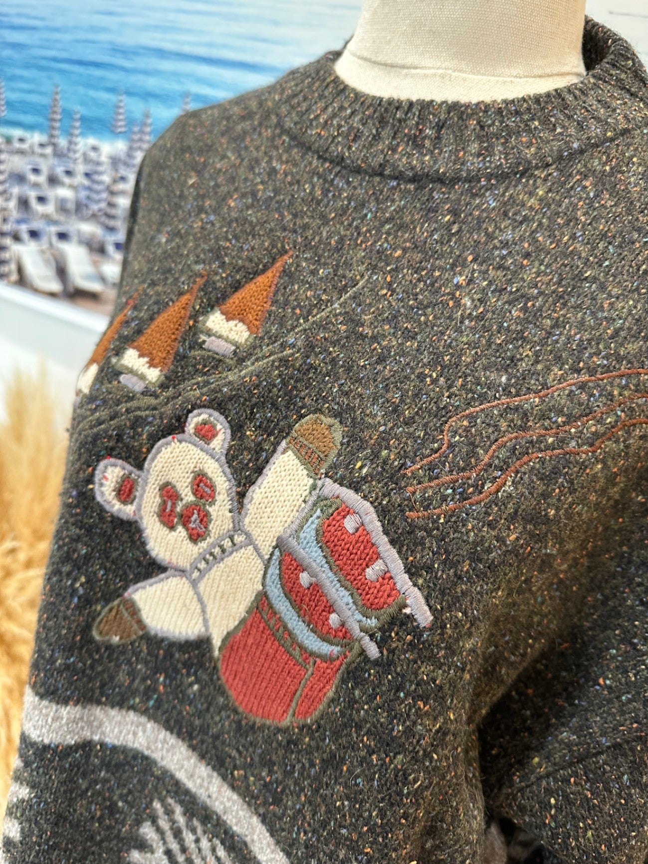 Vintage 90's Gaultier Jumper Medium / Large 85% wool & 15% silk