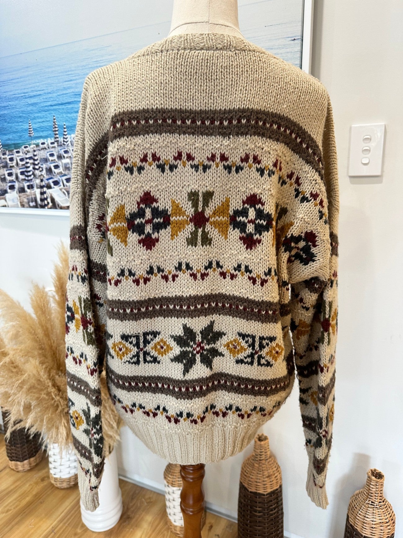 Vintage Cardigan from the 90's - 30% wool