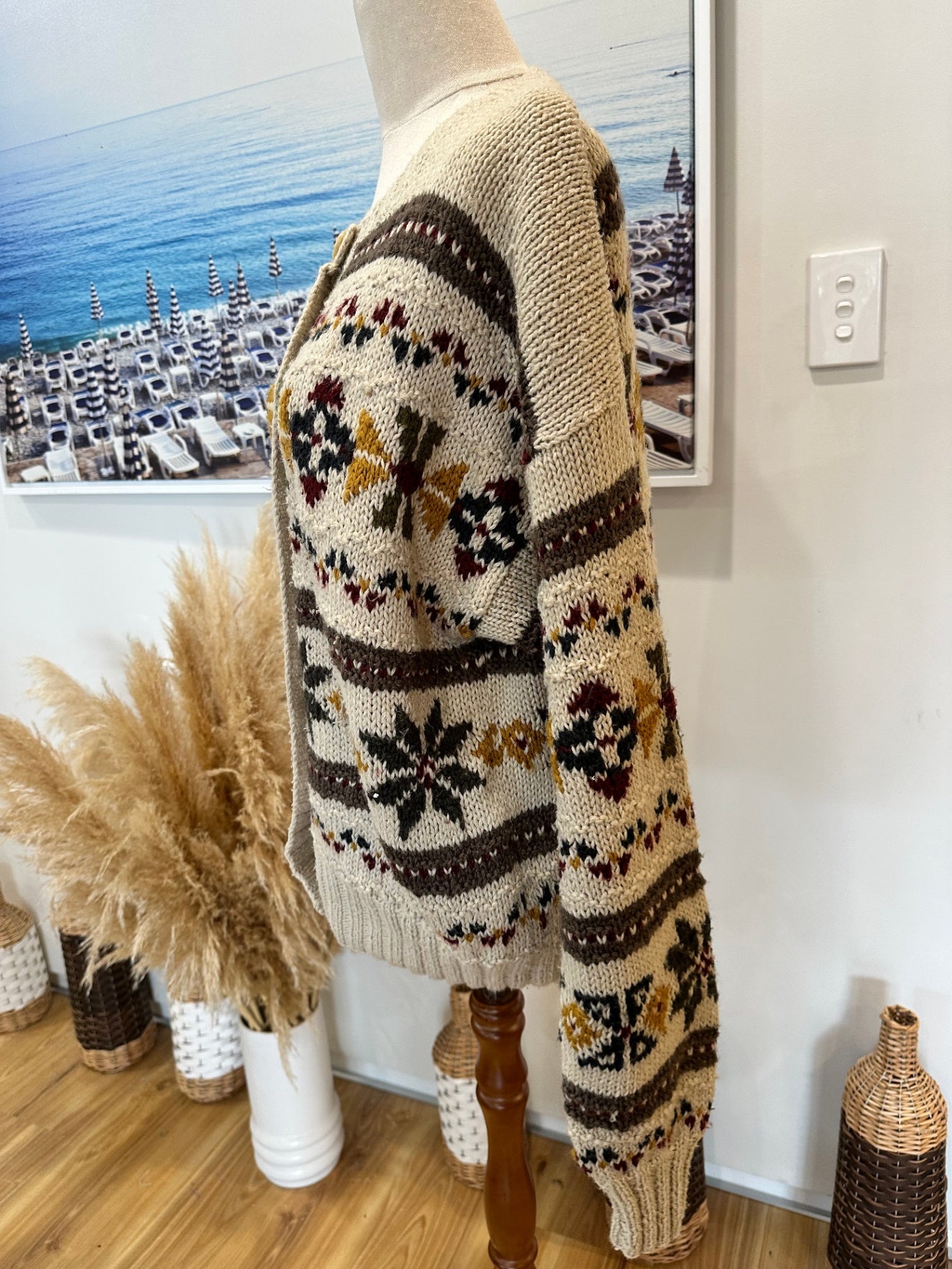 Vintage Cardigan from the 90's - 30% wool