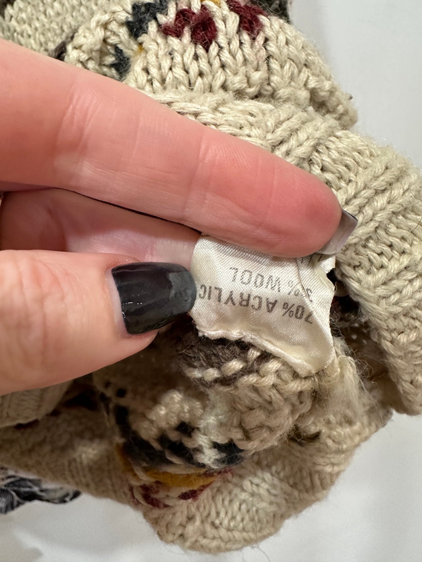 Vintage Cardigan from the 90's - 30% wool