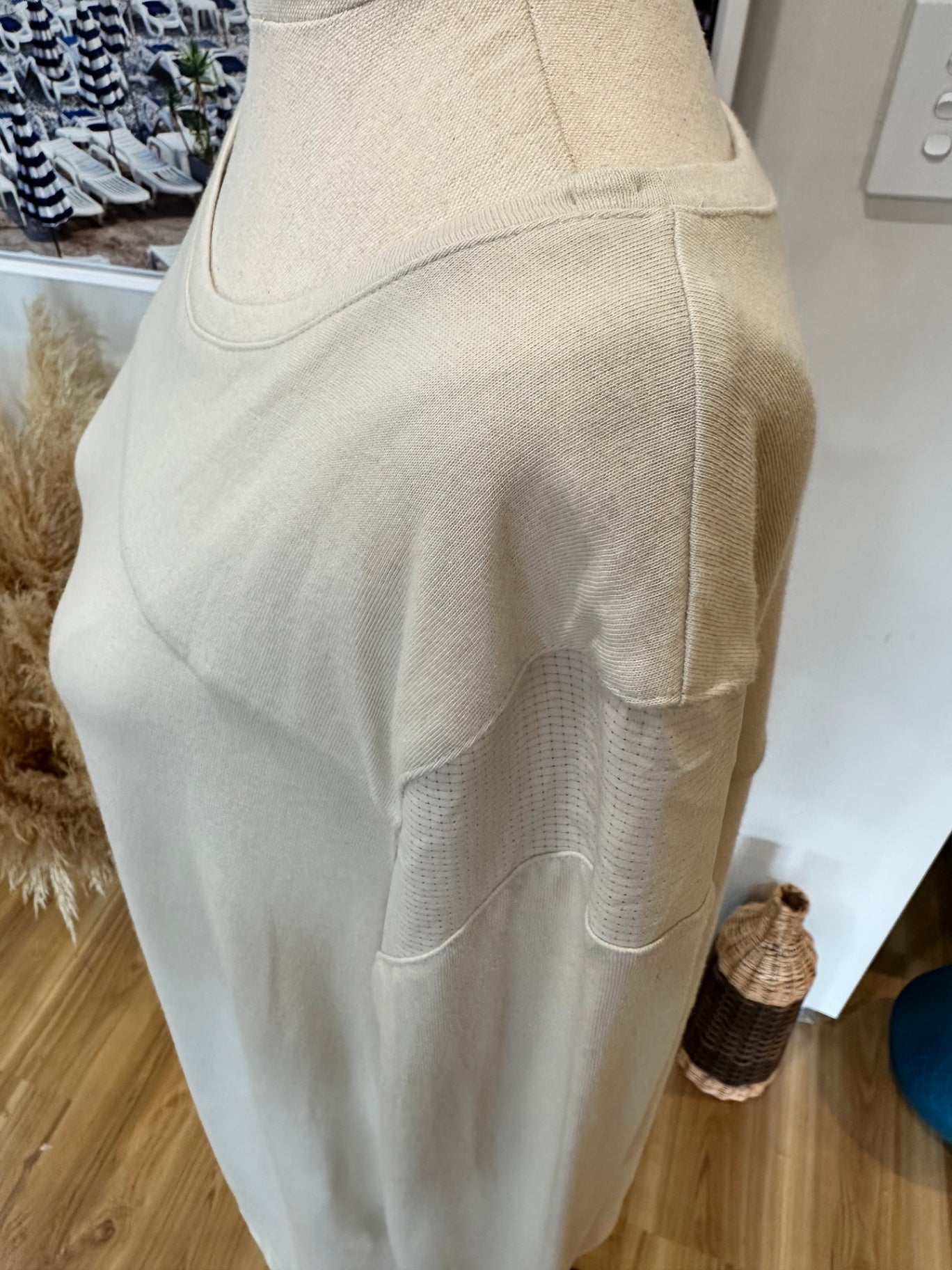 Alchemy Top Extra Large Beige - 20% wool