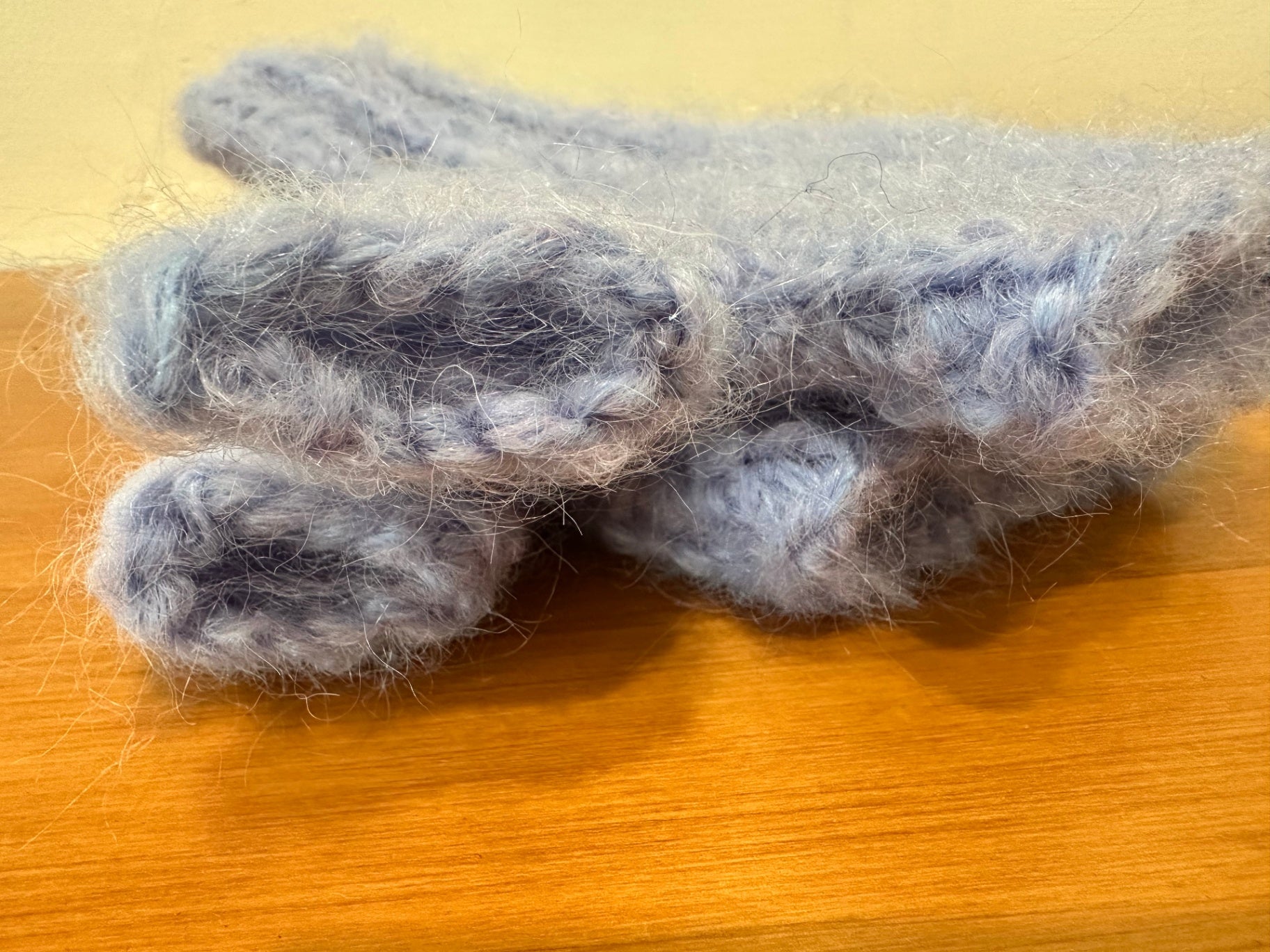Made in New Brighton Mittens Pale Blue