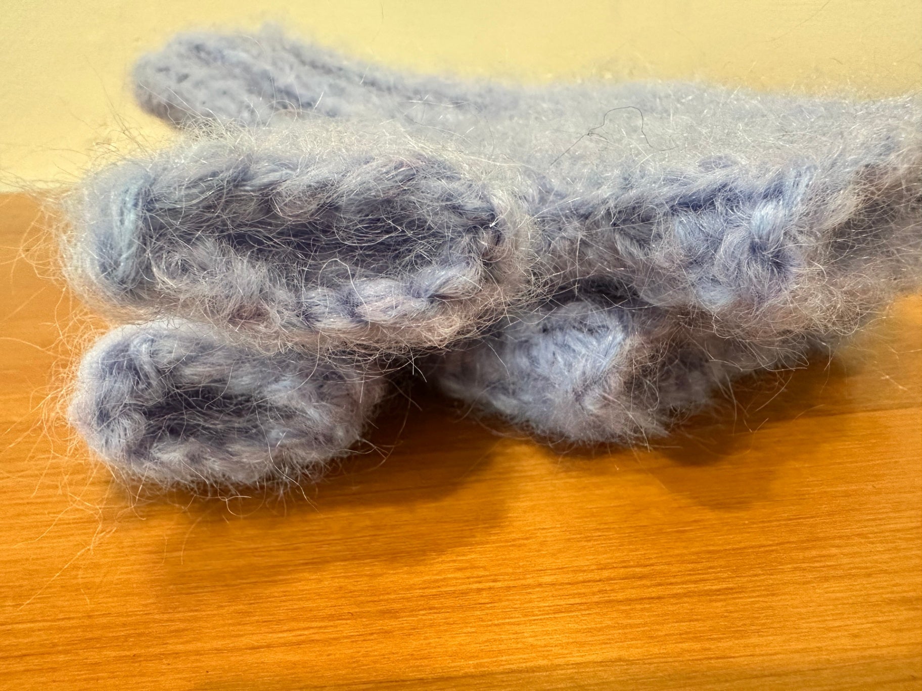 Made in New Brighton Mittens Pale Blue