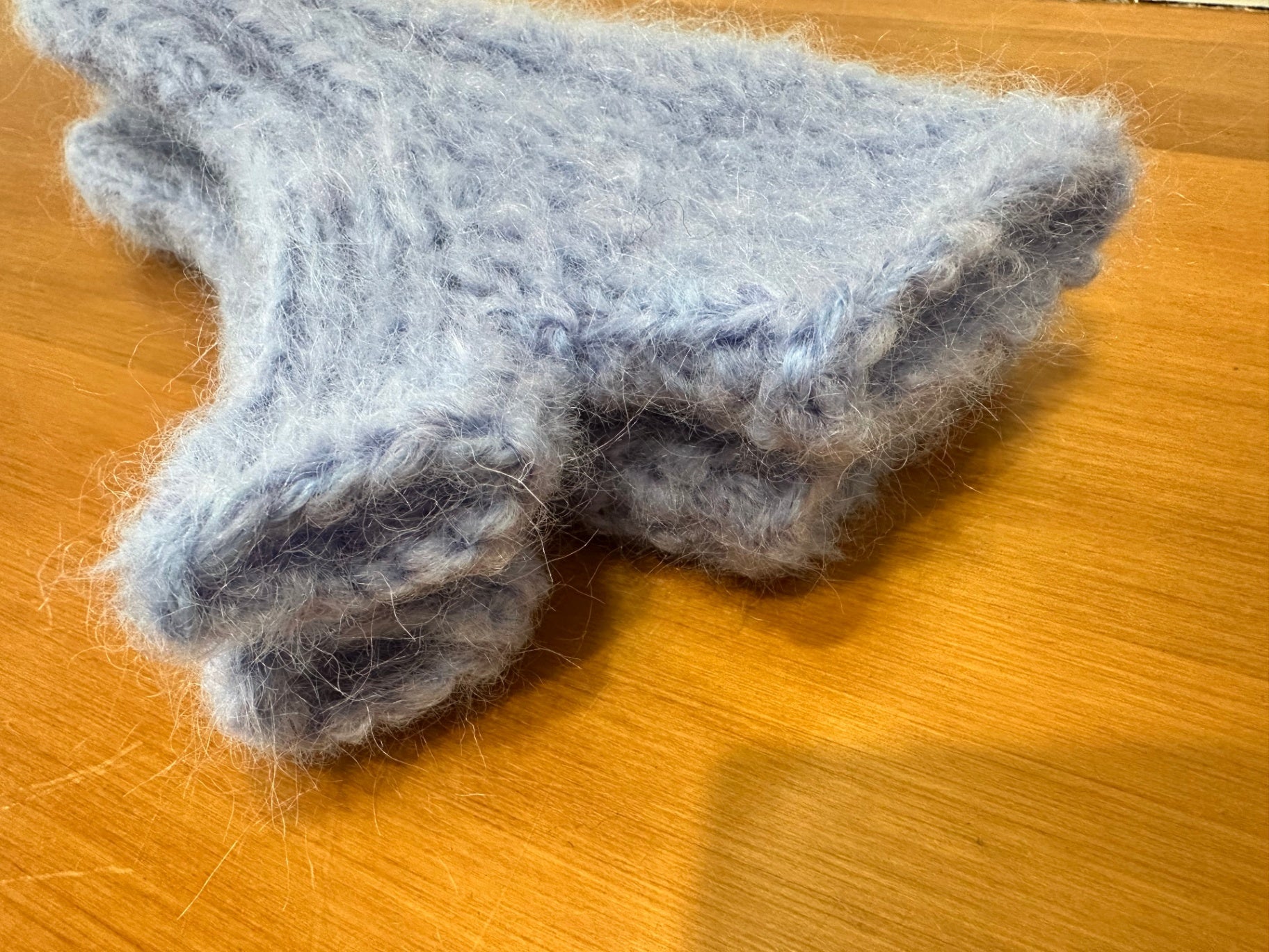Made in New Brighton Mittens Pale Blue