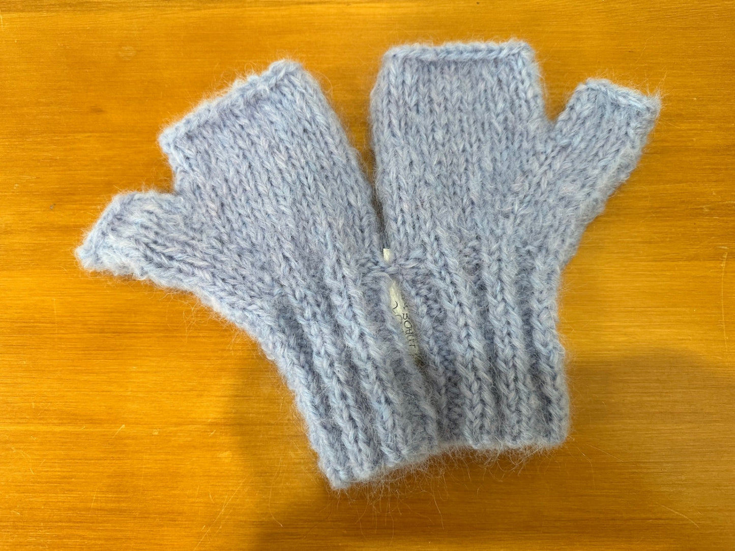 Made in New Brighton Mittens Pale Blue