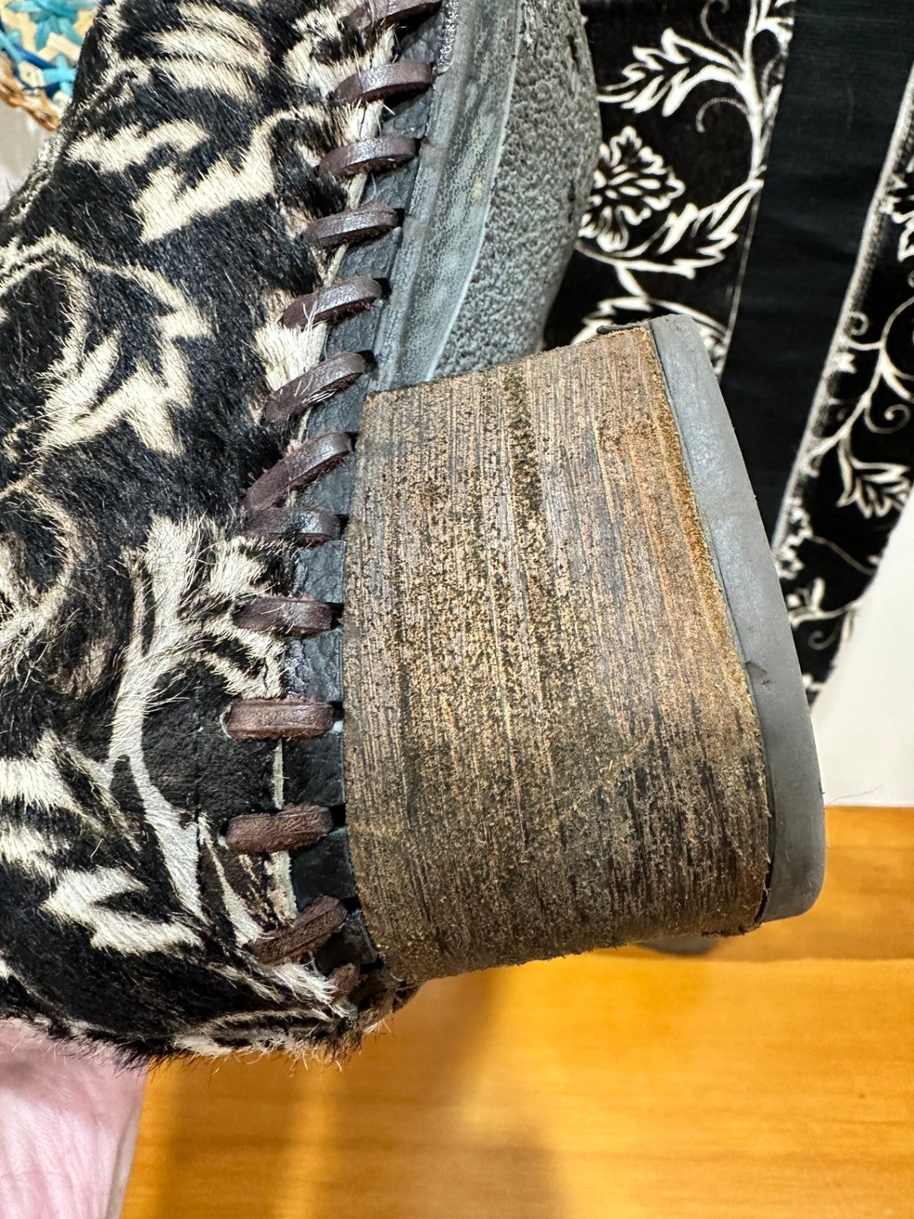 Knee High - Cow Hide - Boots - 40