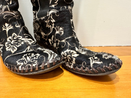 Knee High - Cow Hide - Boots - 40