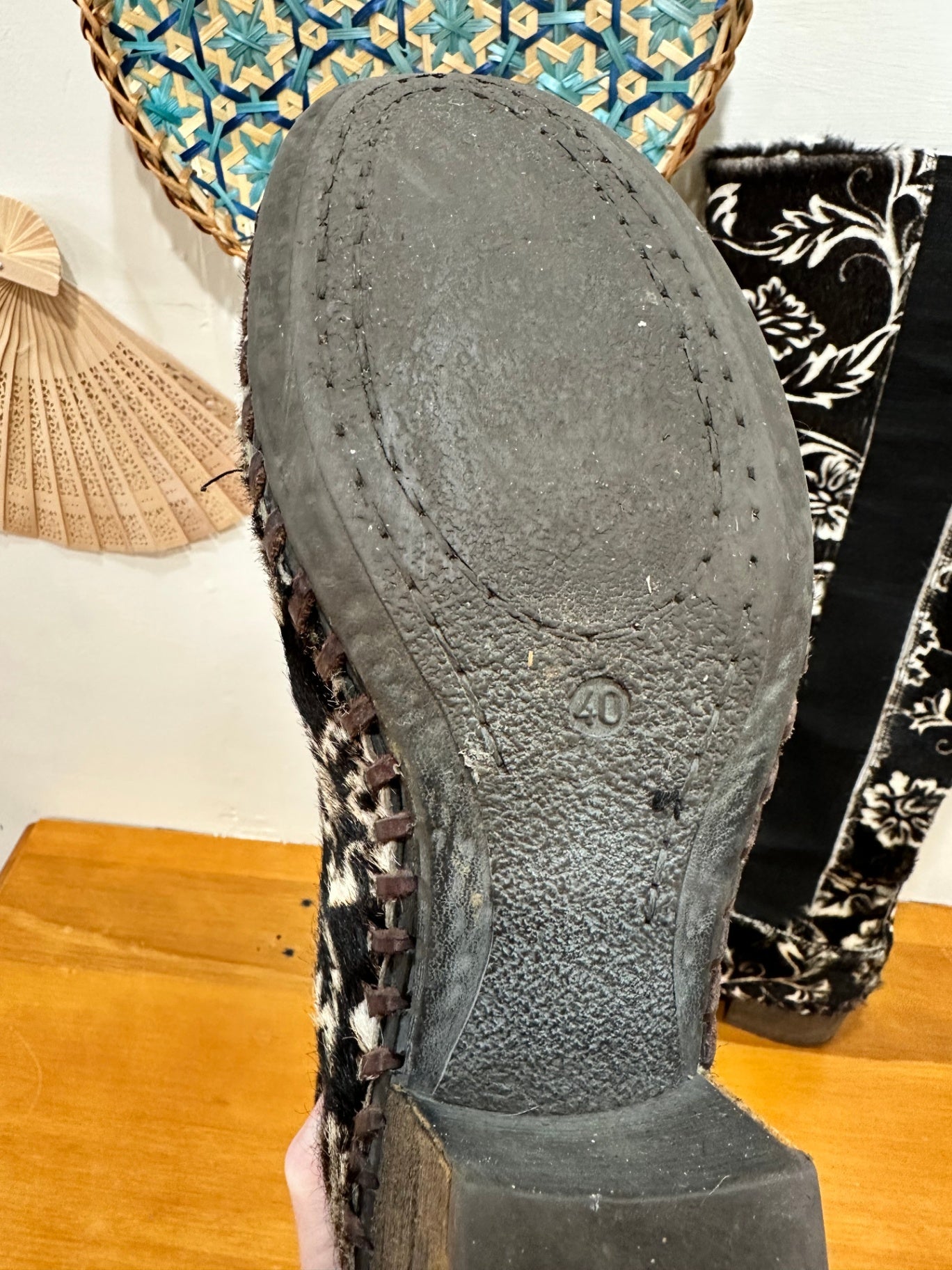 Knee High - Cow Hide - Boots - 40