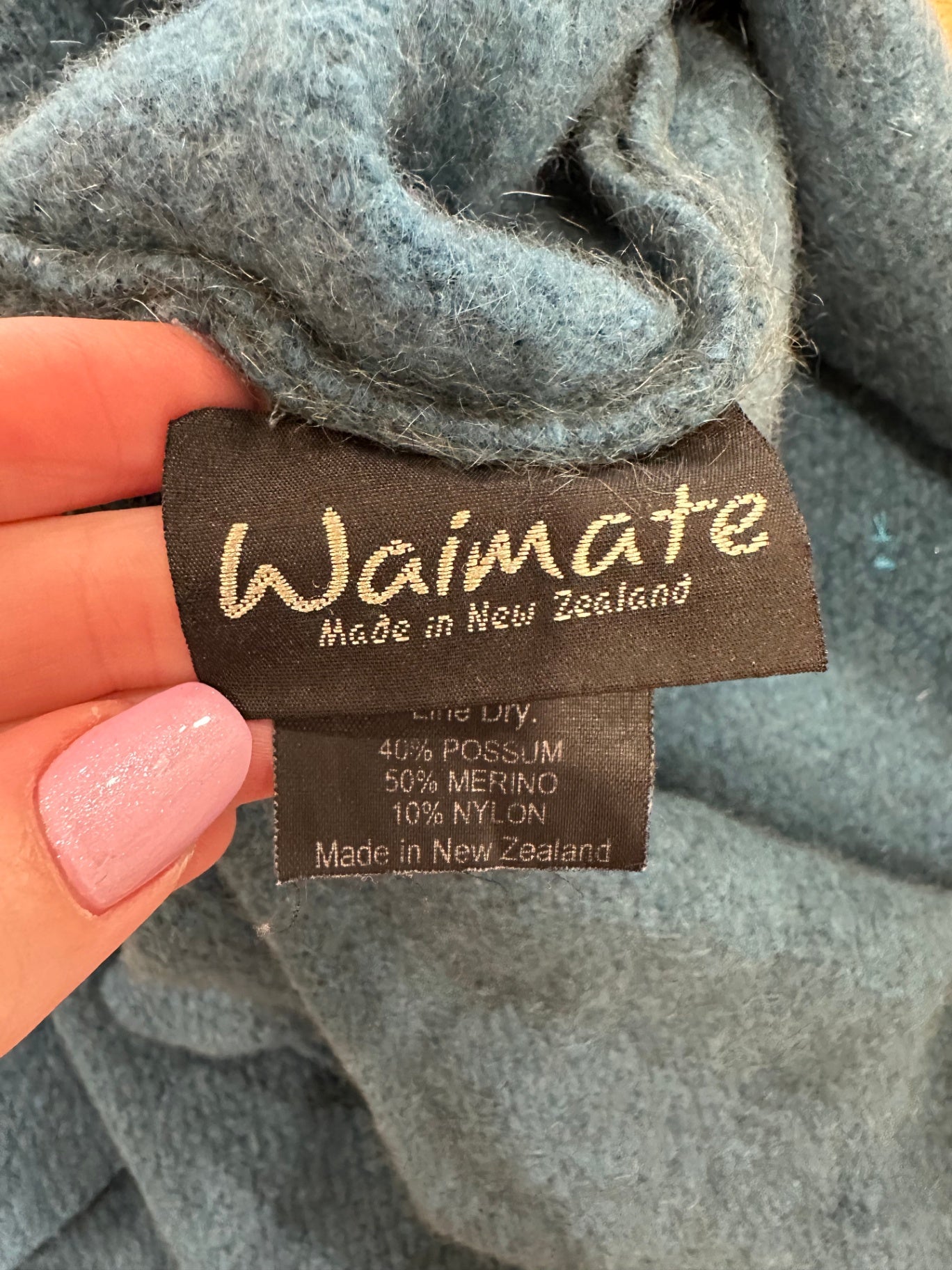 Waimate - Made in New Zealand - Poncho - One Size - 40% possum, 50% merino