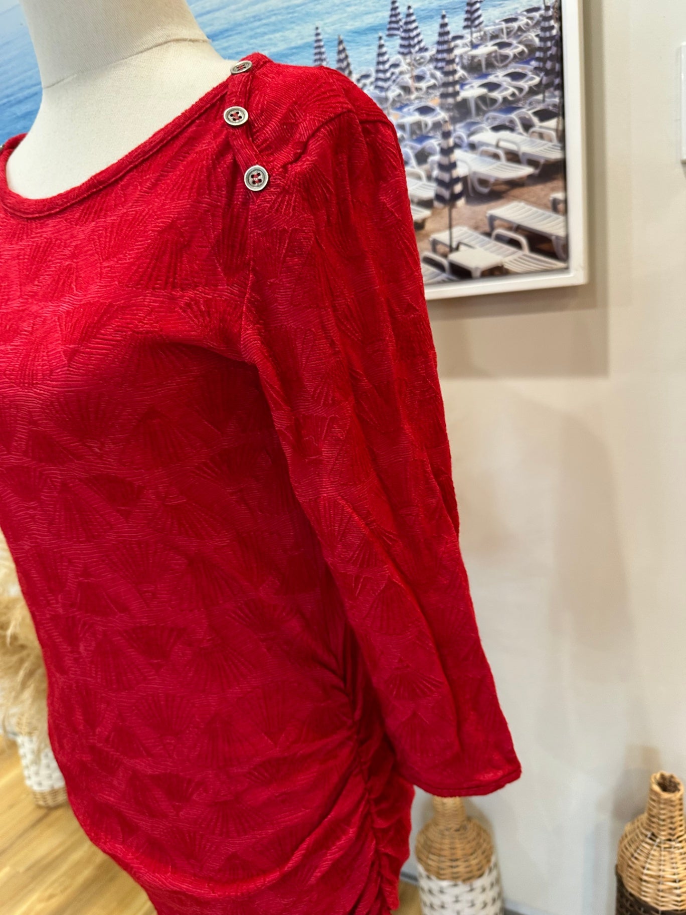 Bettie Monroe Dress Medium Red