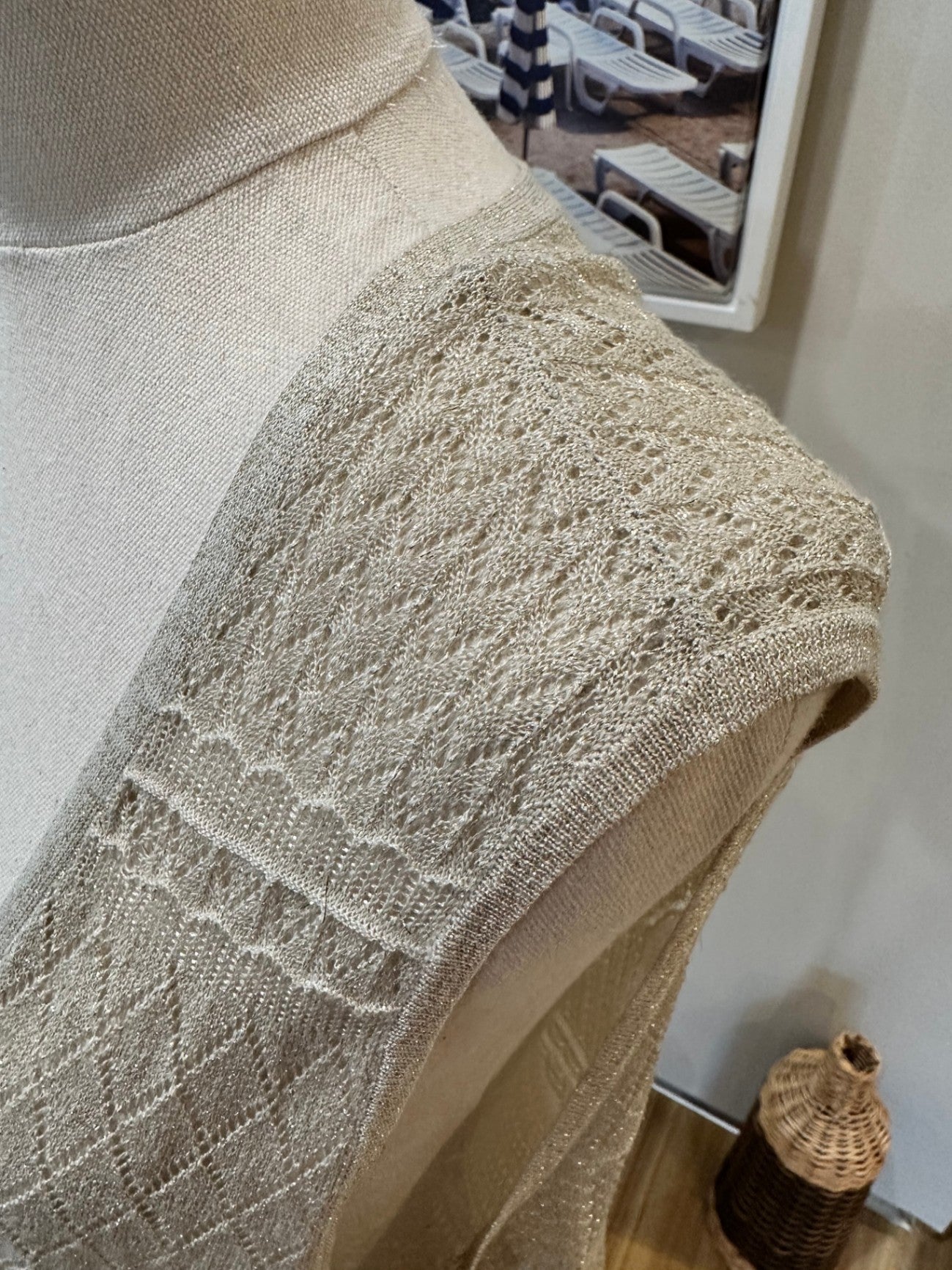 Longling Cardigan / Vest - Gold / Beige
