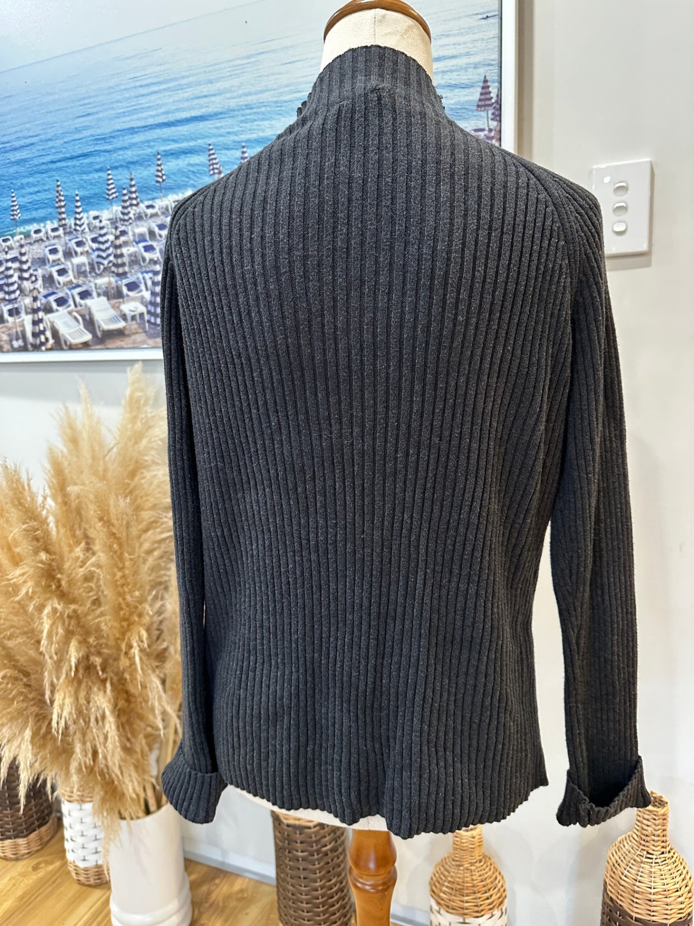 Kowtow Jumper Small Dark Gray - 100% organic + fair trade cotton