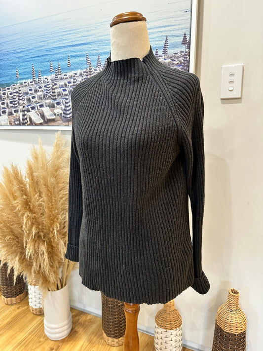 Kowtow Jumper Small Dark Gray - 100% organic + fair trade cotton