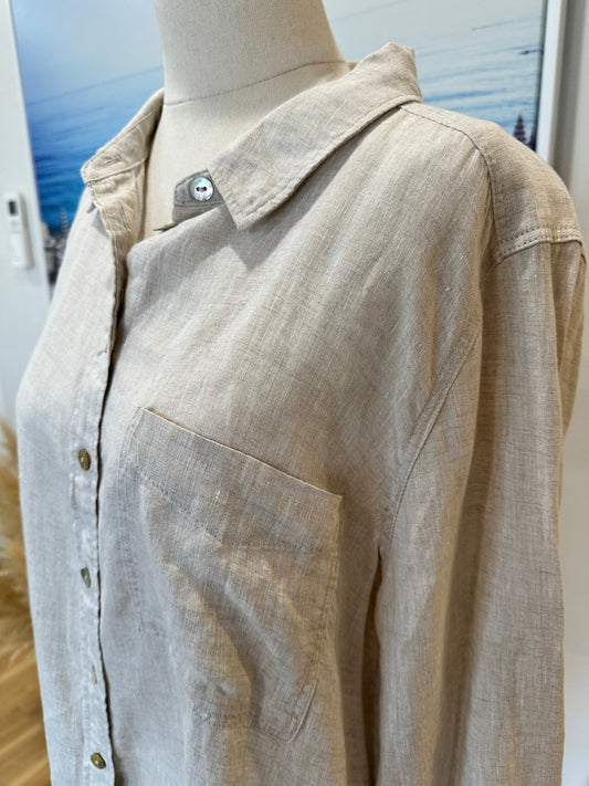 Just Jeans - 100% French Linen Shirt - Size 14