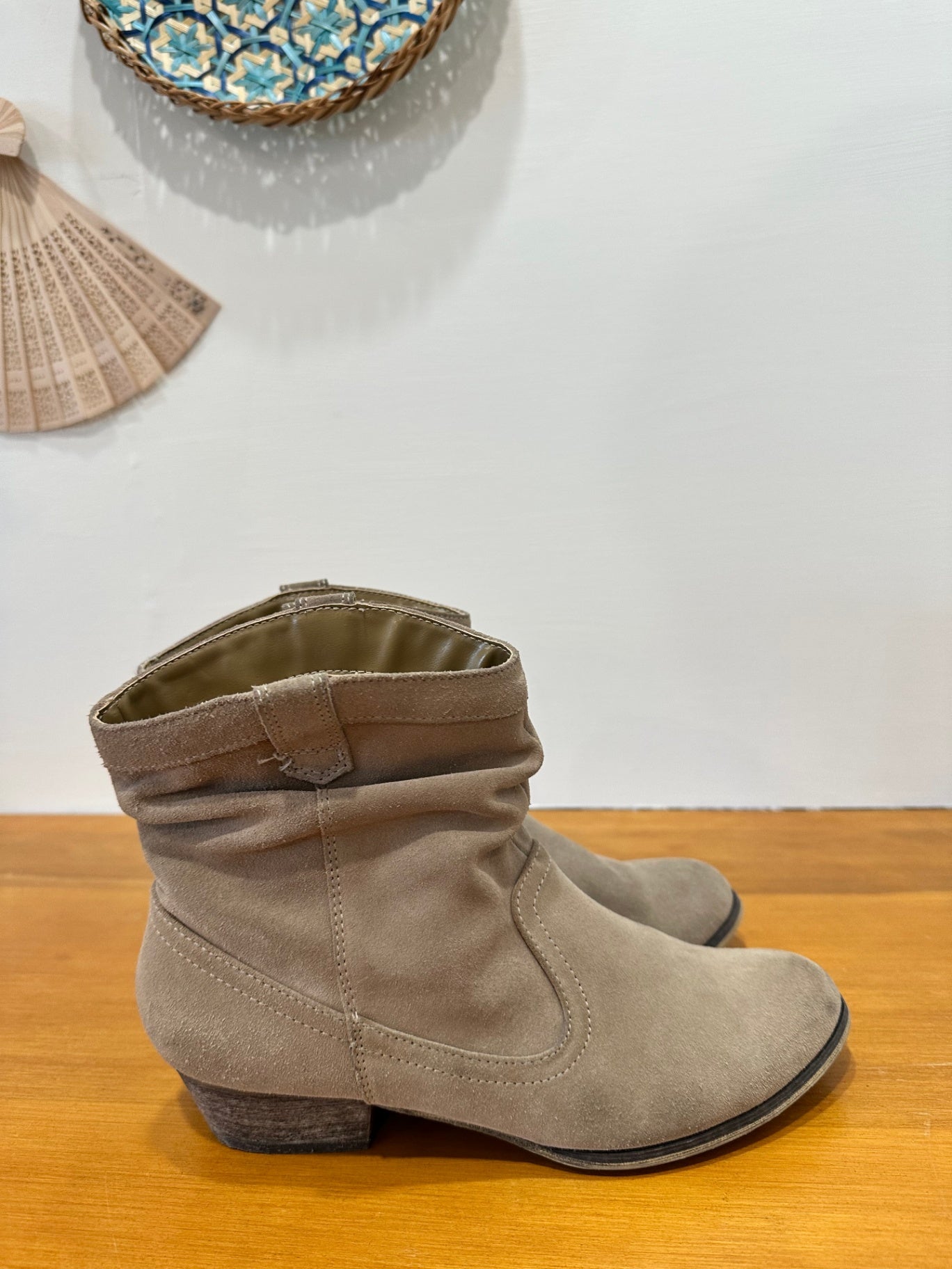 Cowboy Ankle Boots - Size 7