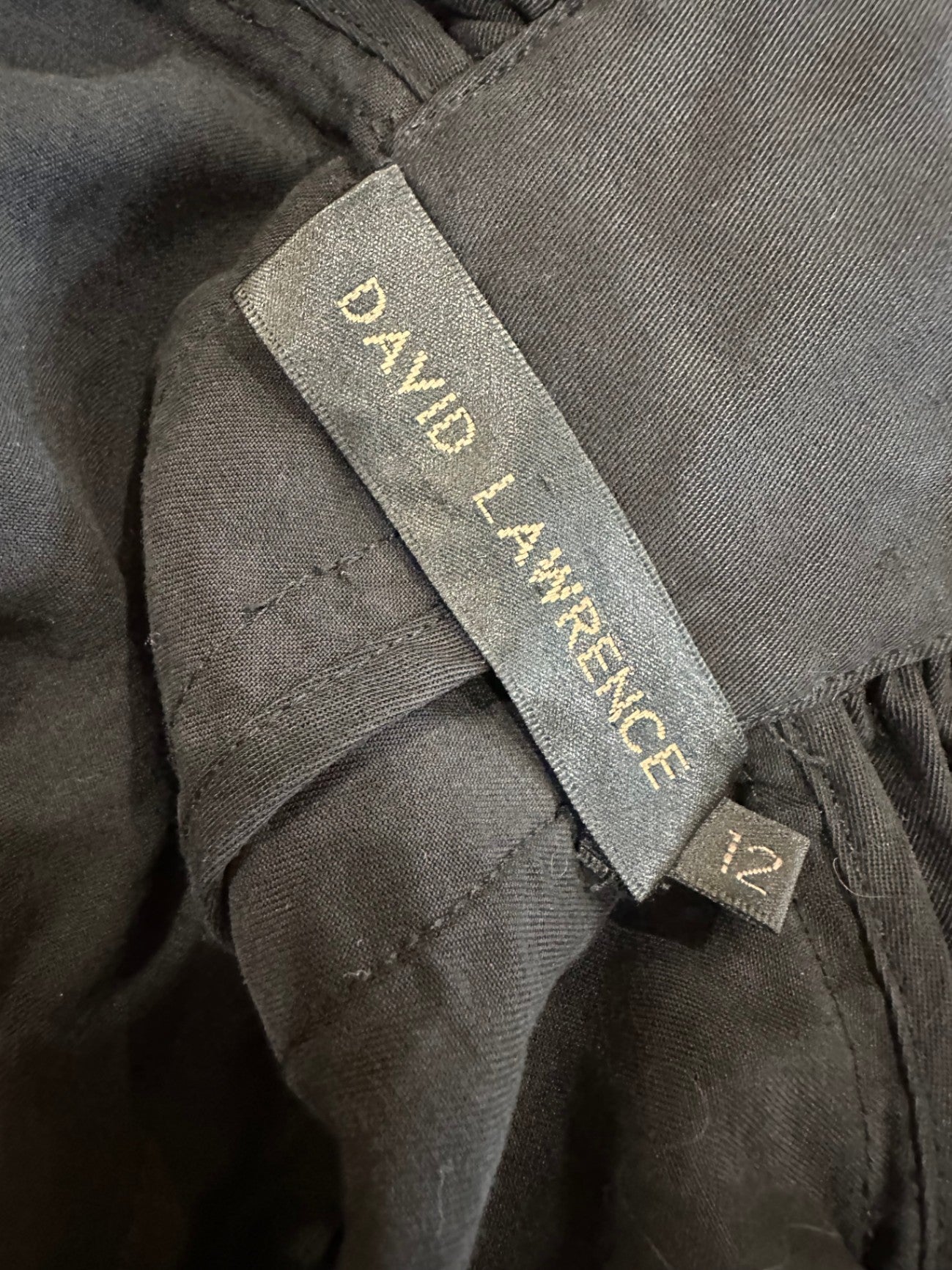 David Lawrence - Crop Jacket - Size 12 - Black