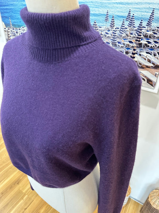 Country Road - Jumper - Size Medium - Purple - 50% Cashmere + 50% Wool
