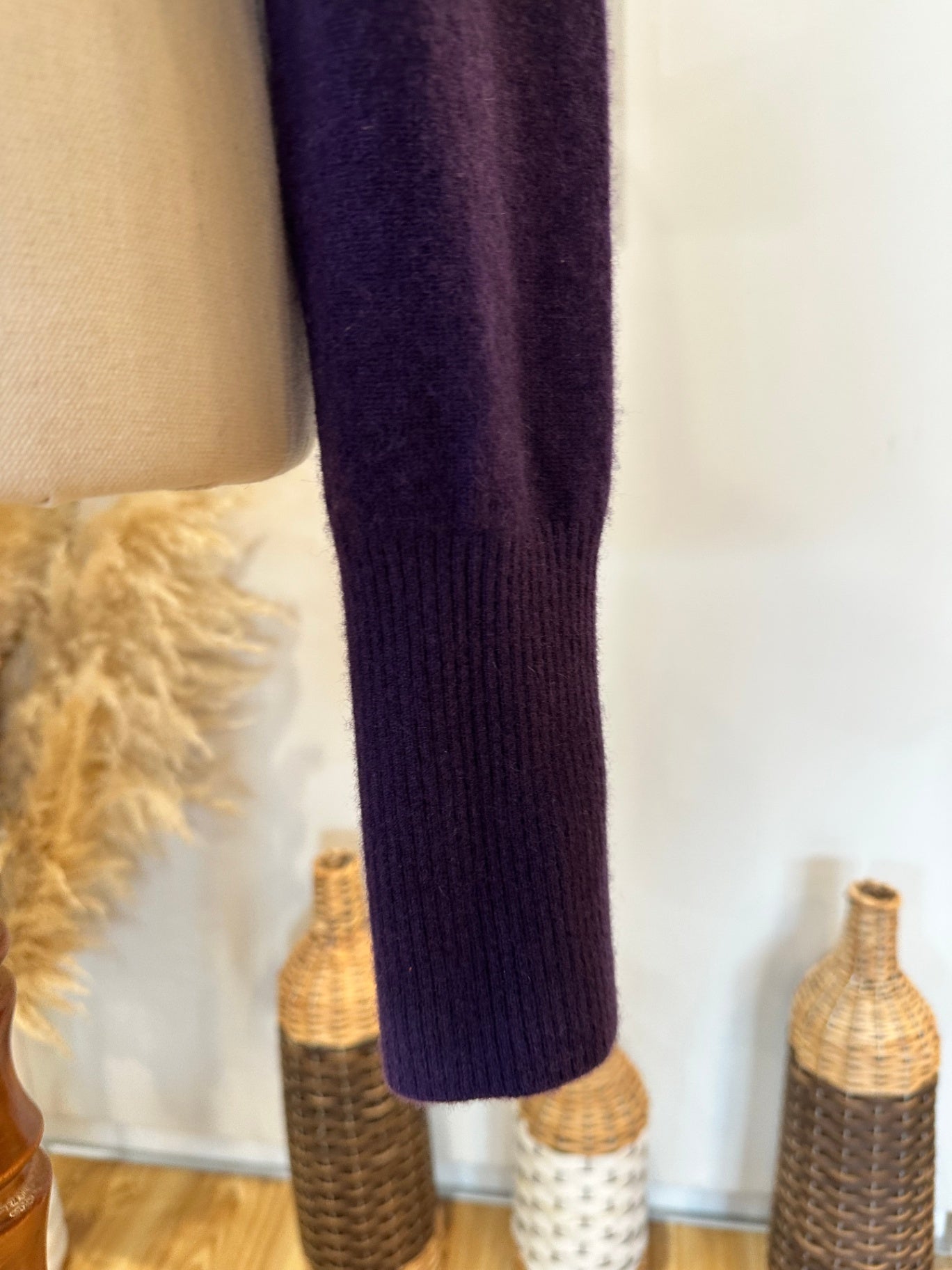Country Road - Jumper - Size Medium - Purple - 50% Cashmere + 50% Wool