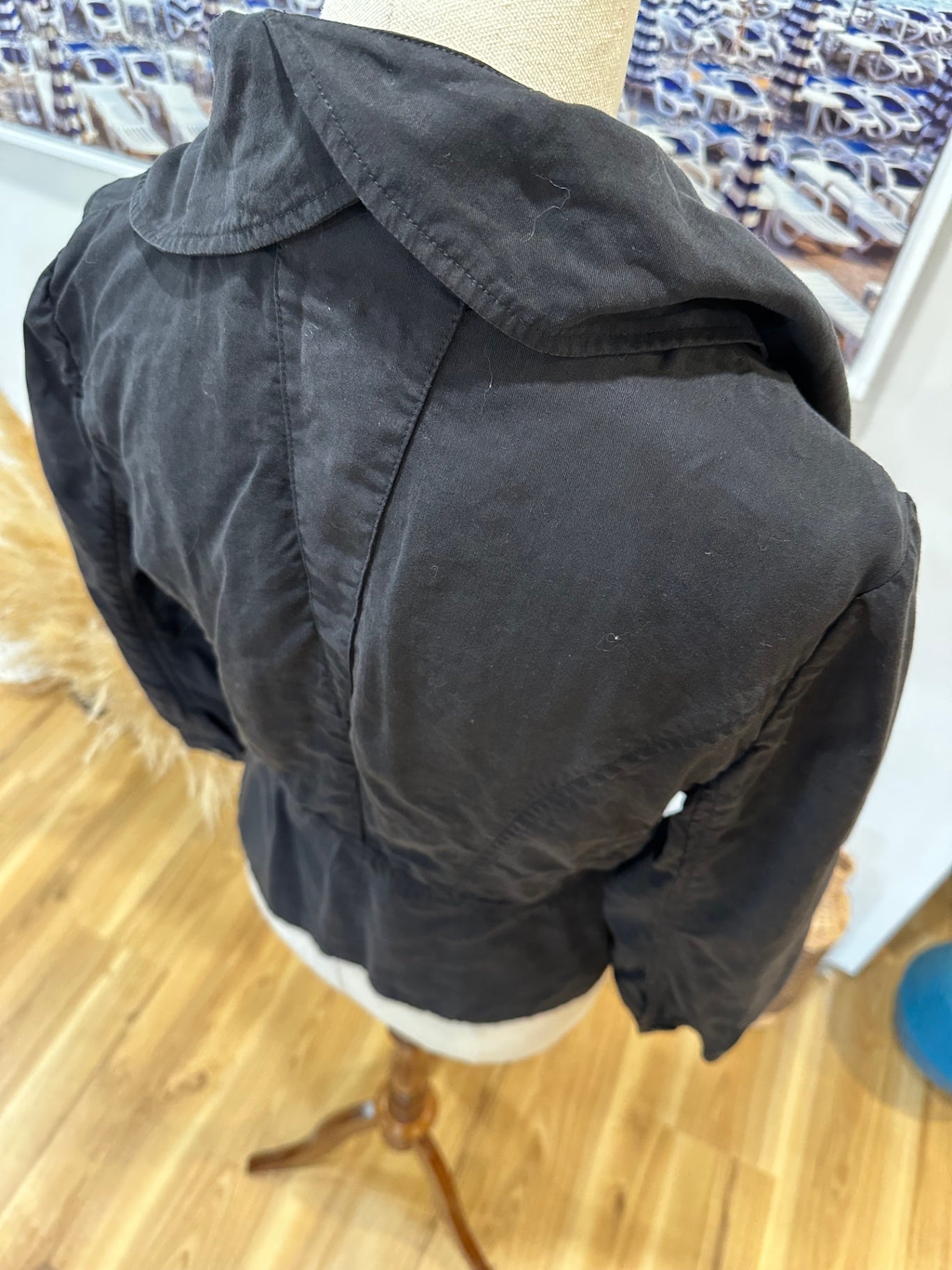 David Lawrence - Crop Jacket - Size 12 - Black