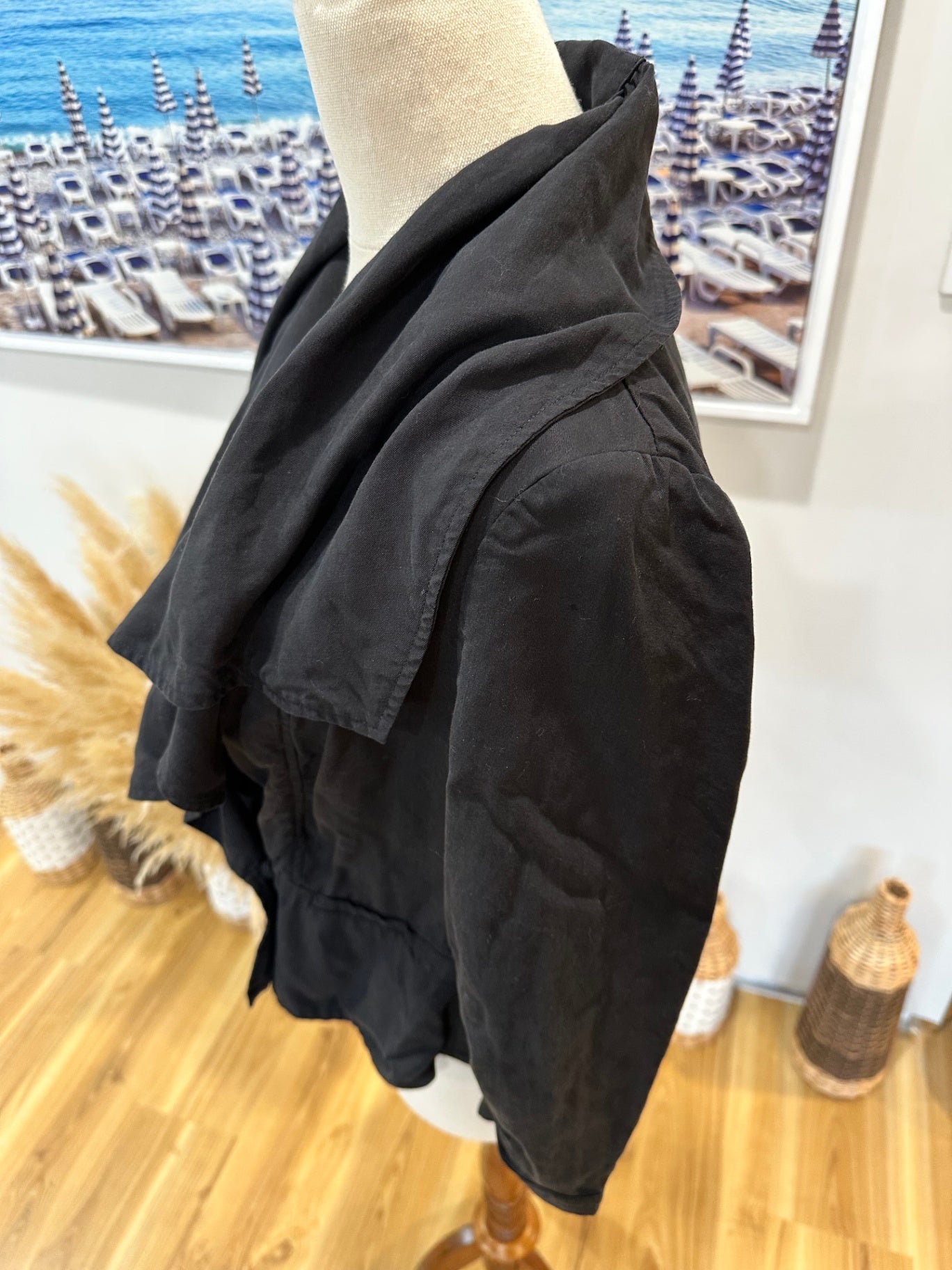 David Lawrence - Crop Jacket - Size 12 - Black