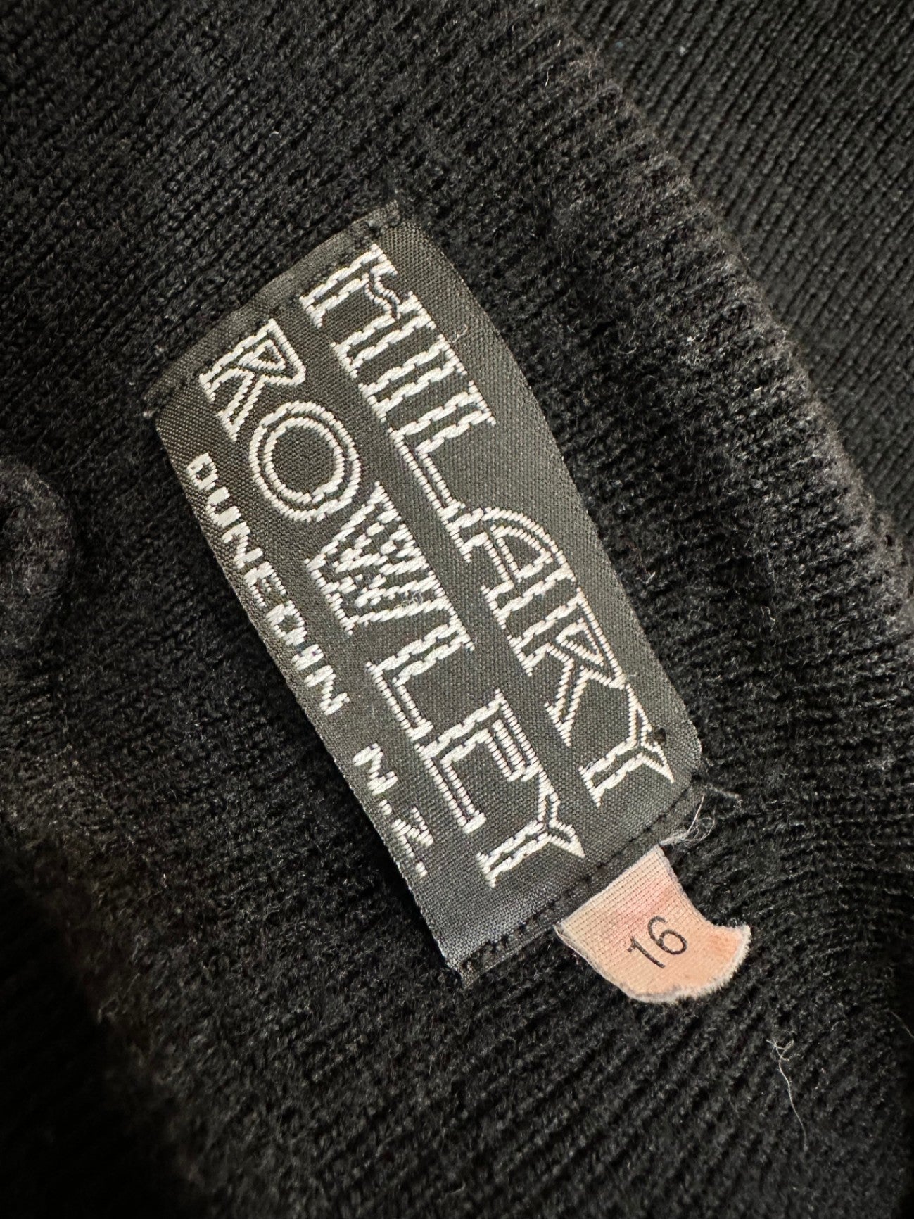 HIlary Rowley - Jumper - Size 16 - Black - Pure Merino Wool