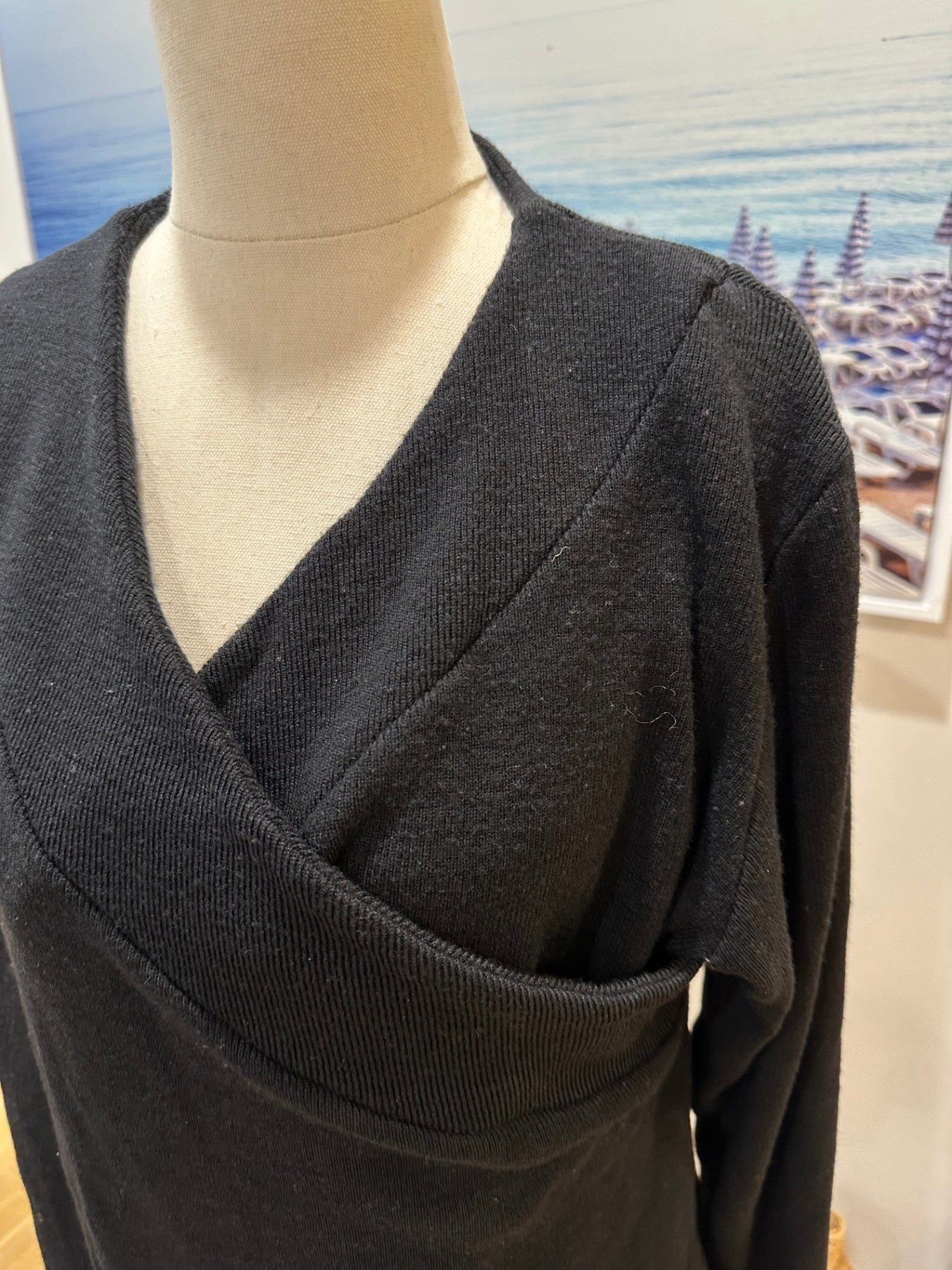 HIlary Rowley - Jumper - Size 16 - Black - Pure Merino Wool