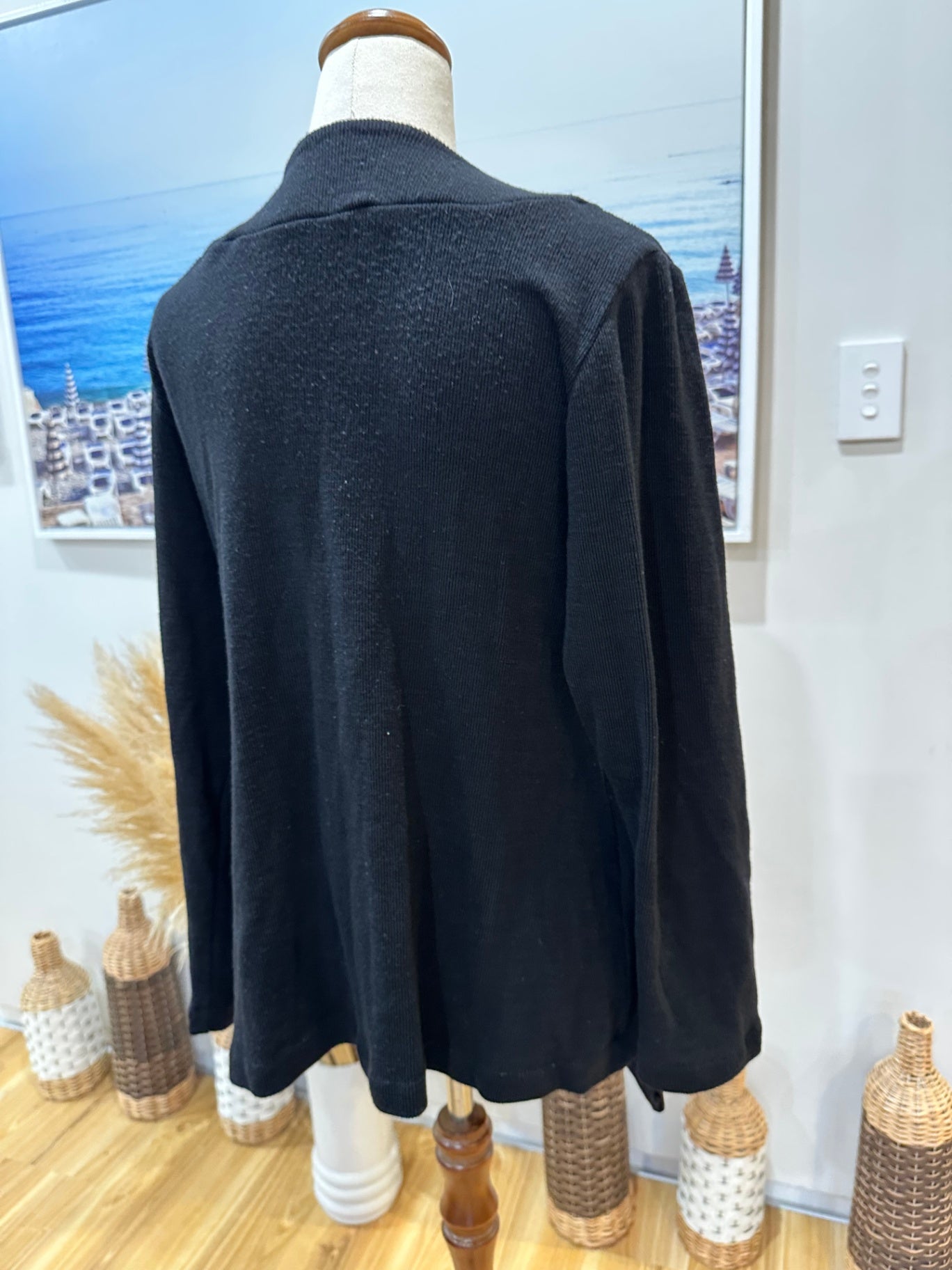 HIlary Rowley - Jumper - Size 16 - Black - Pure Merino Wool