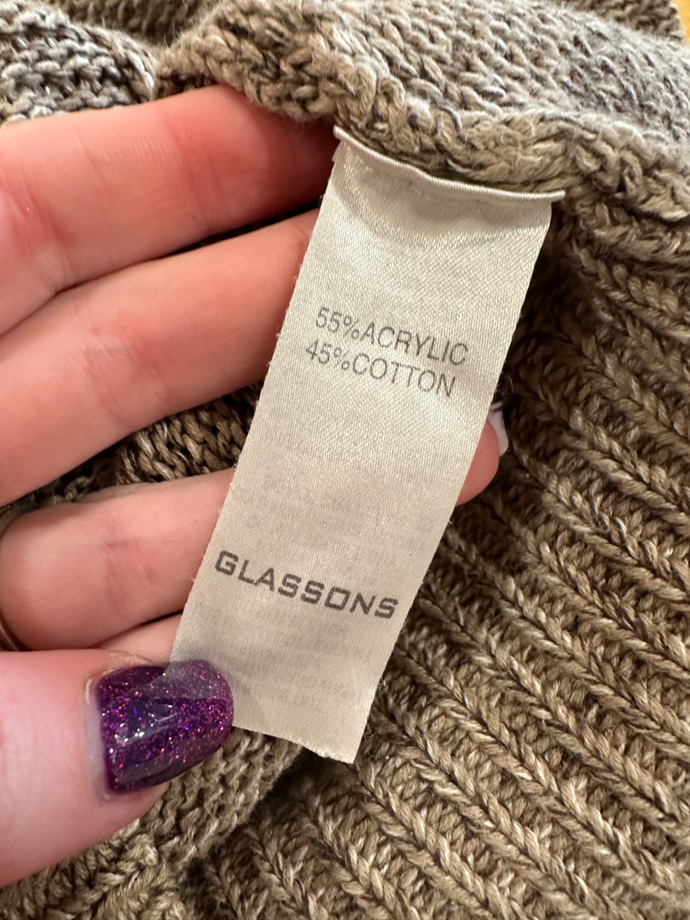Glassons - Boho Jumper - Size 12 - Brown